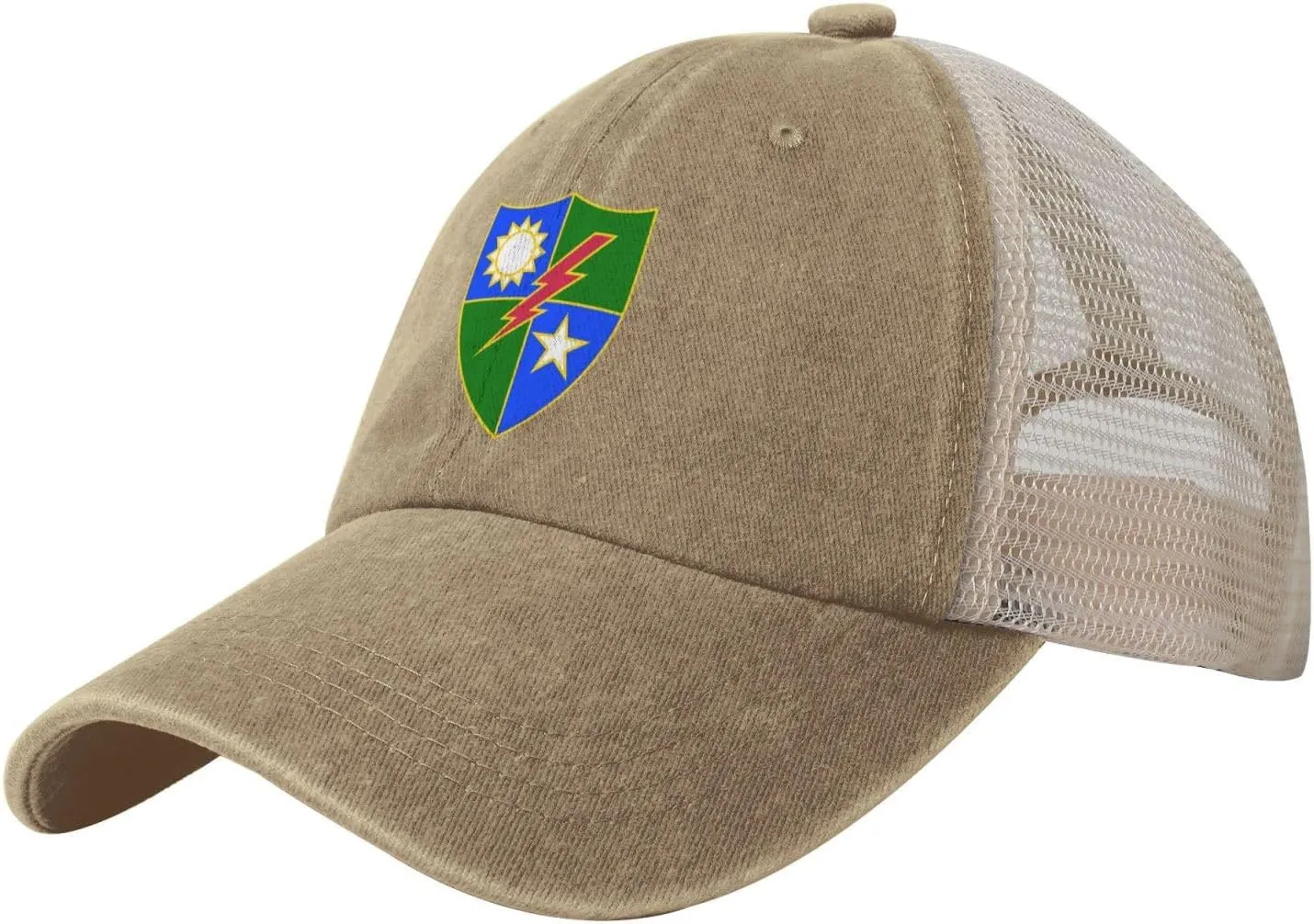 75th Ranger Regiment Distinctive Unit Insignia Baseball Cap Women Men Mesh-Back Hat Retro Trucker Hats Sun Hat