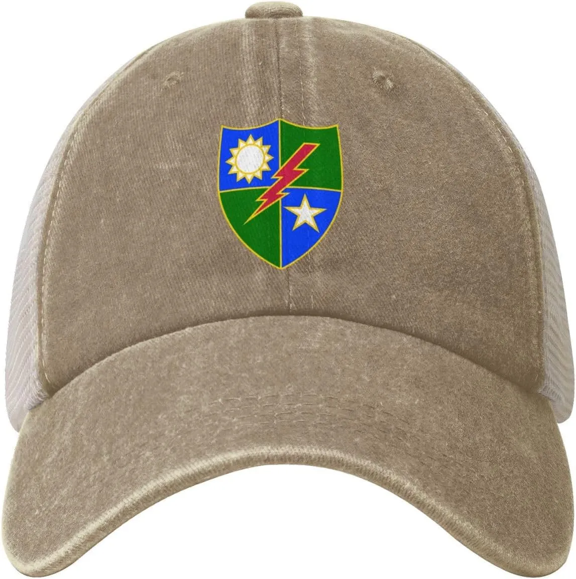 75th Ranger Regiment Distinctive Unit Insignia Baseball Cap Women Men Mesh-Back Hat Retro Trucker Hats Sun Hat