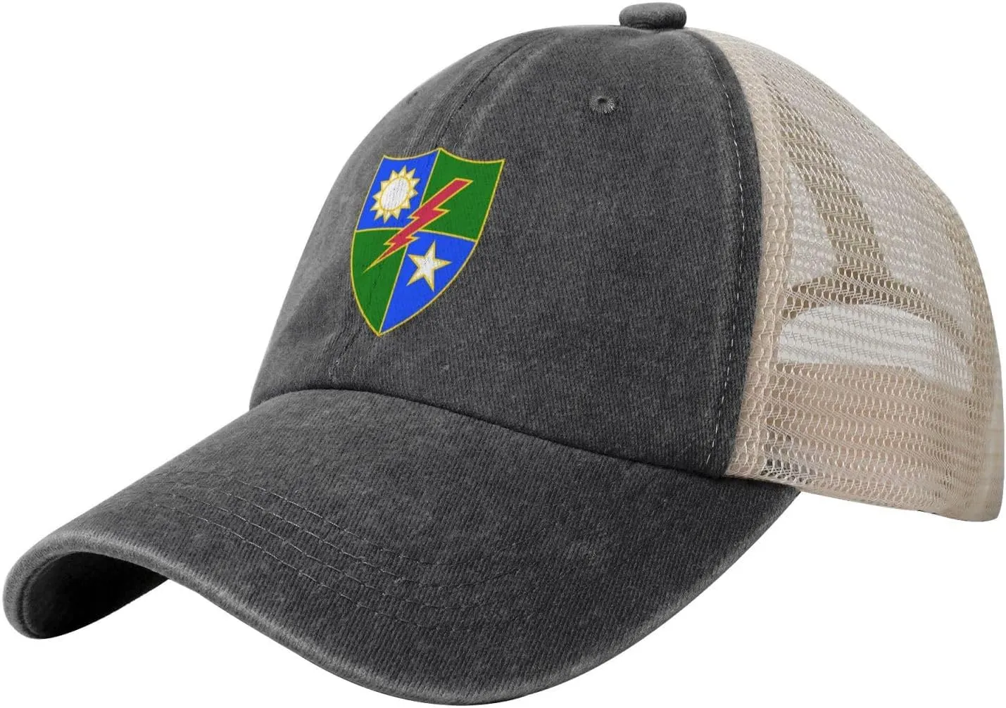 75th Ranger Regiment Distinctive Unit Insignia Baseball Cap Women Men Mesh-Back Hat Retro Trucker Hats Sun Hat