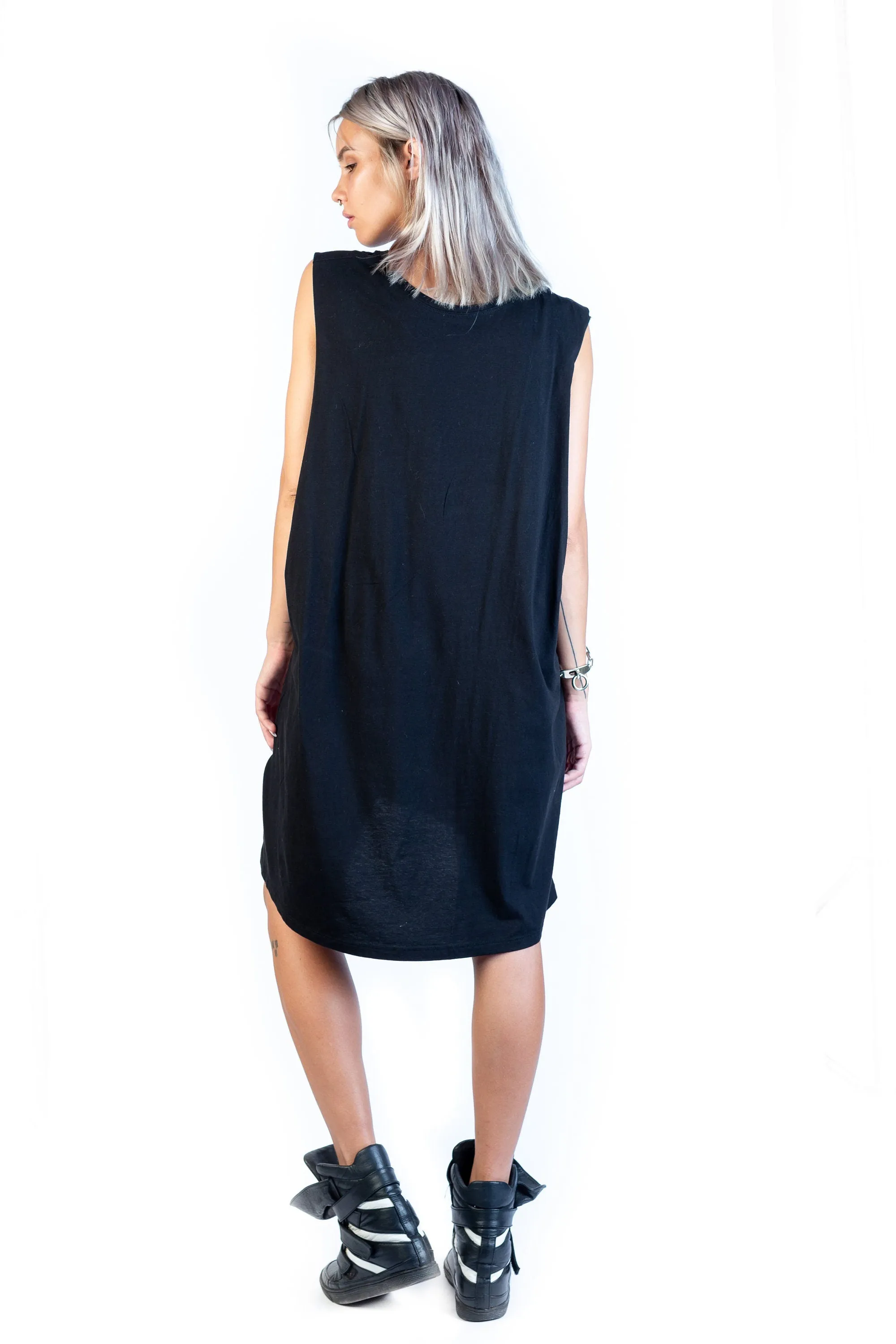 Alchemy Dark Charcoal Unisex Oversized Tank Shirt