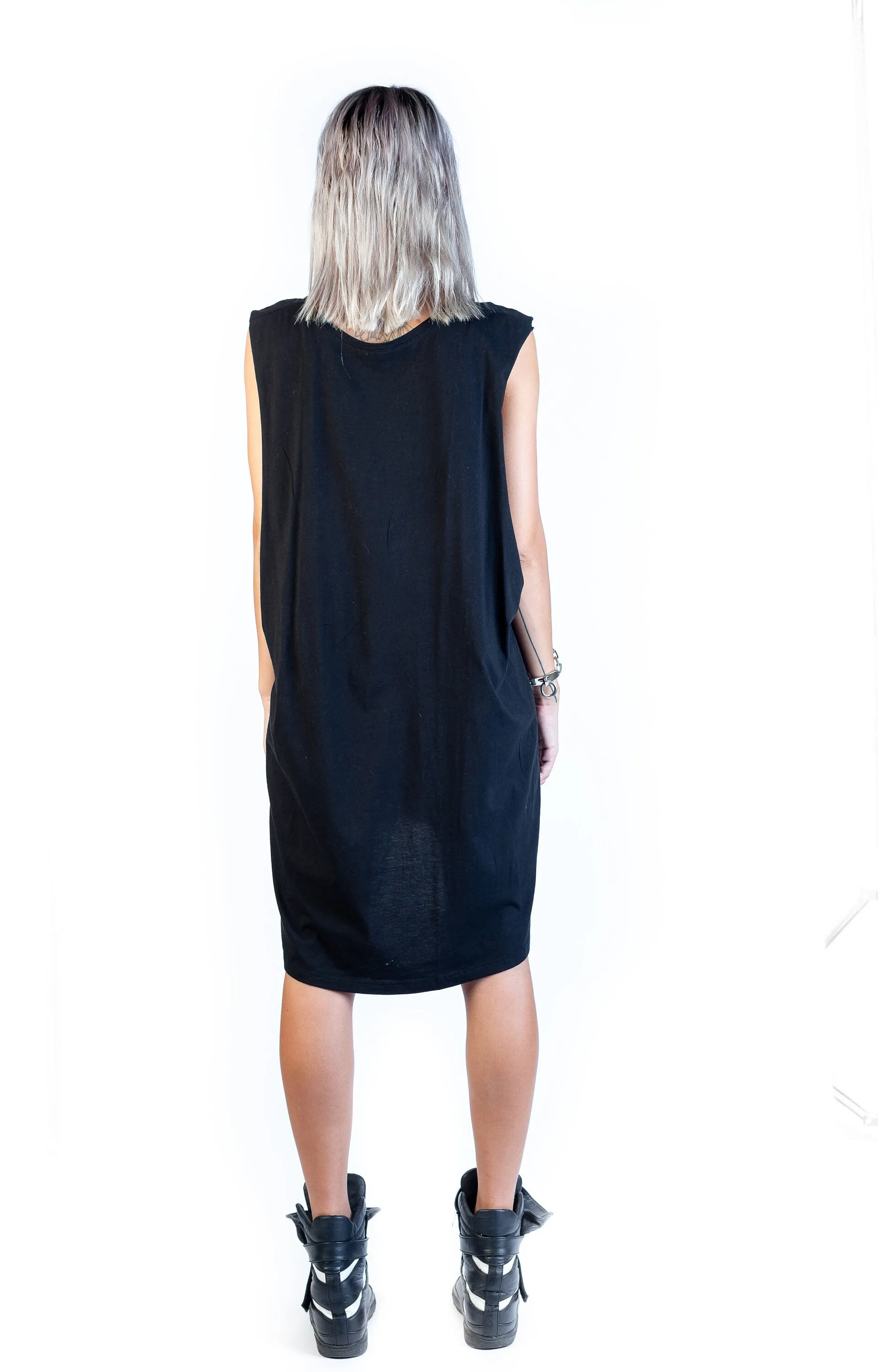 Alchemy Dark Charcoal Unisex Oversized Tank Shirt
