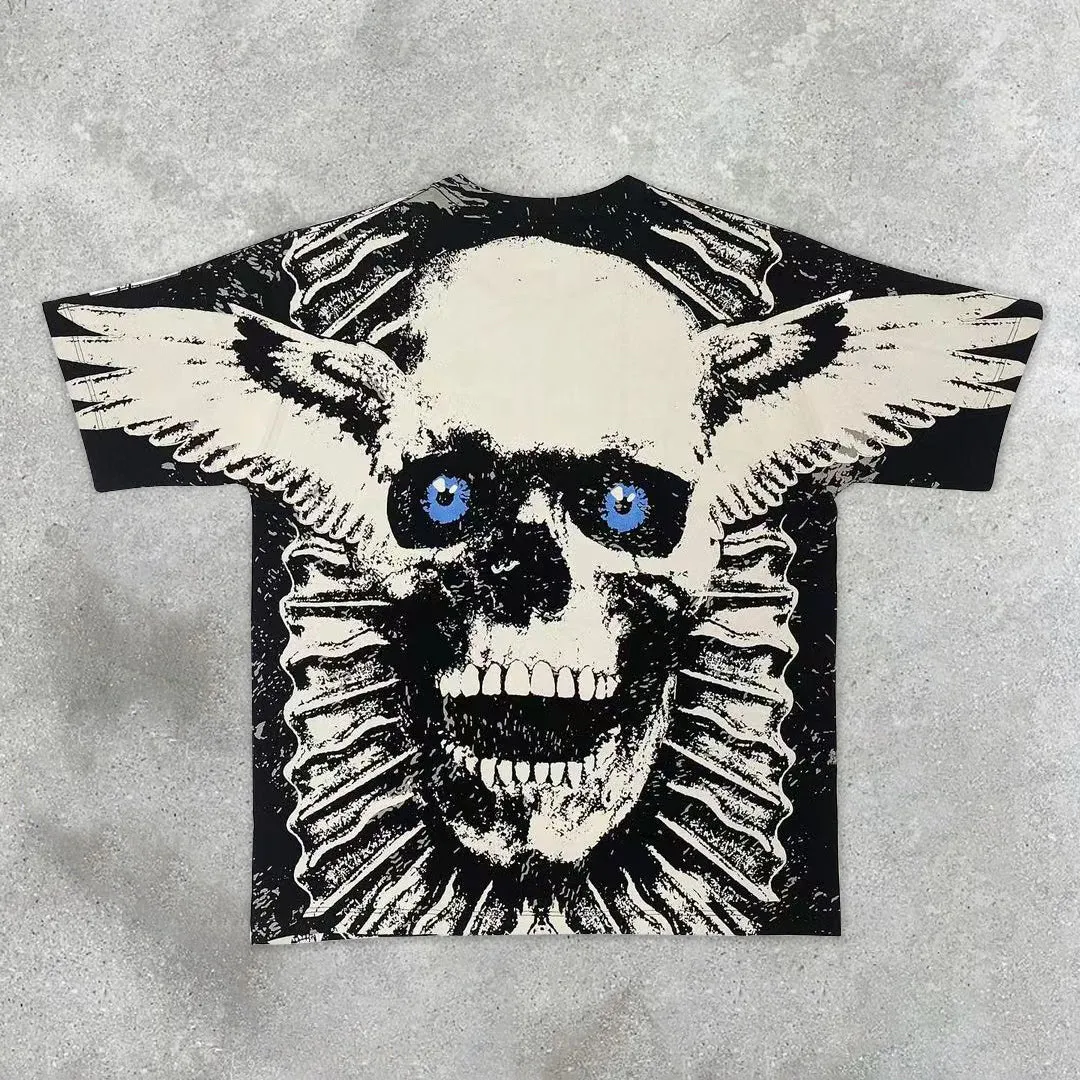 Angel prayer casual street T-shirt