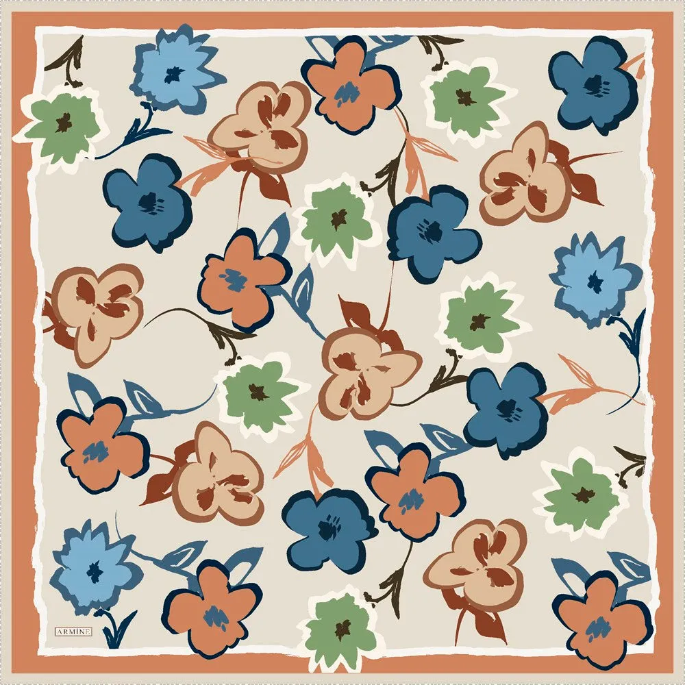 Armine Merri Floral Silk Scarf No 36