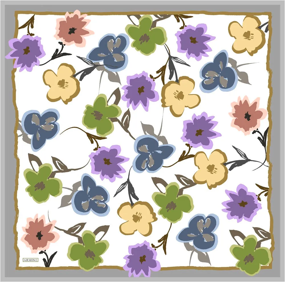 Armine Merri Floral Silk Scarf No 9