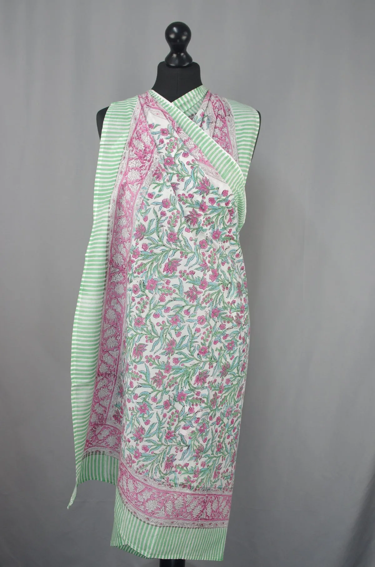 Beach Coverup Sarong Pareo -Summer Wildflowers