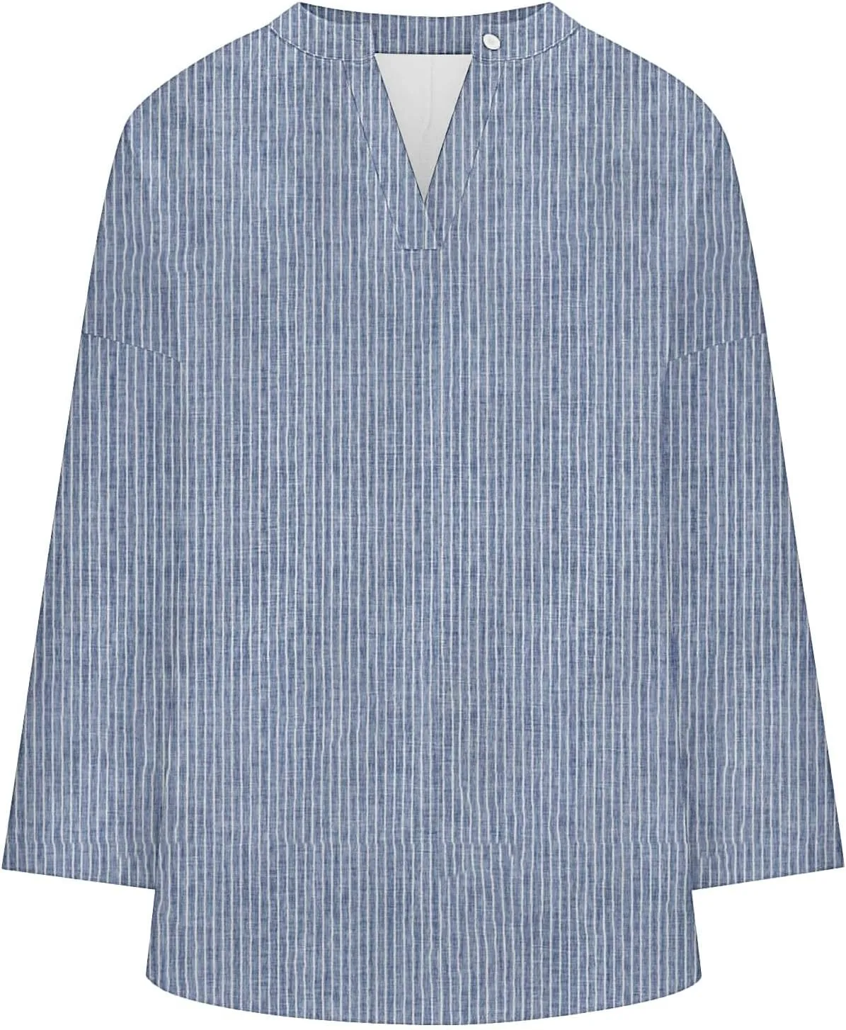 Breathable Linen Blouse Women's - Soft Short Sleeve Shirt, Classic Casual Style, Sheer-Resistant, Easy Care