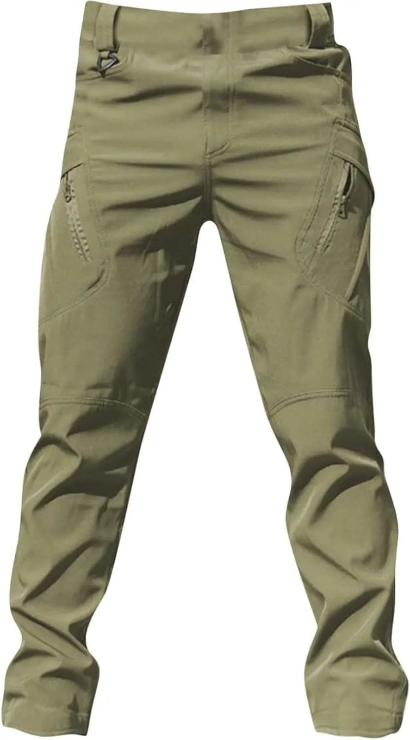 Cargo Pants for Mens Slim Fit Multi Pockets Hiking Pants Y2K Tactical Trousers Ripstop Stretch Stylish Baggy Pants