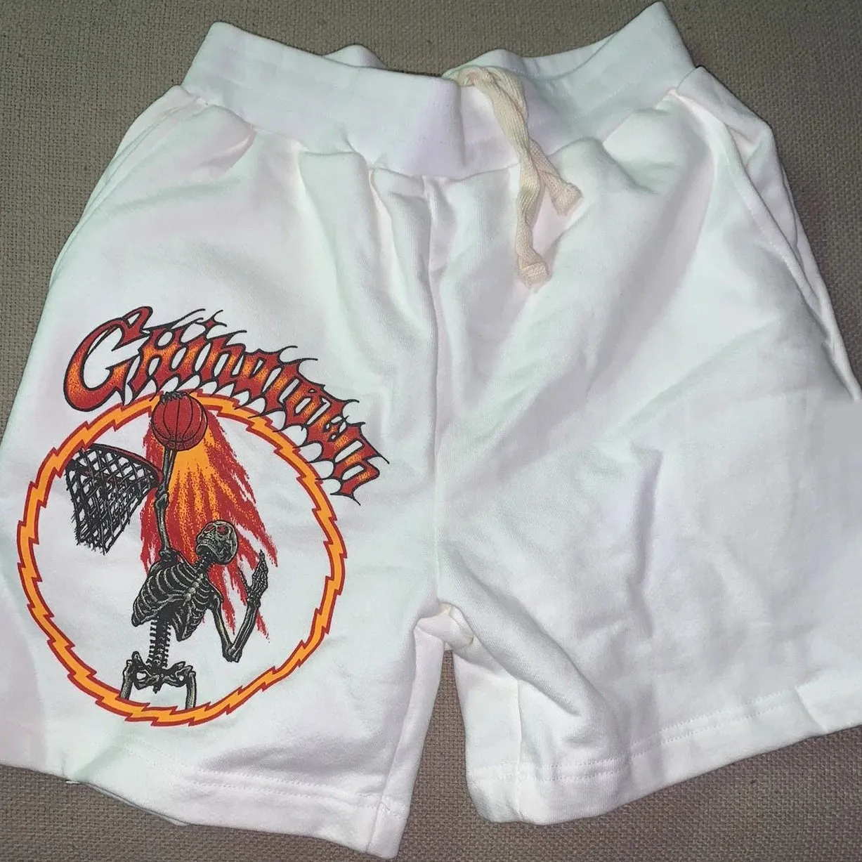 Cartoon print personality casual shorts