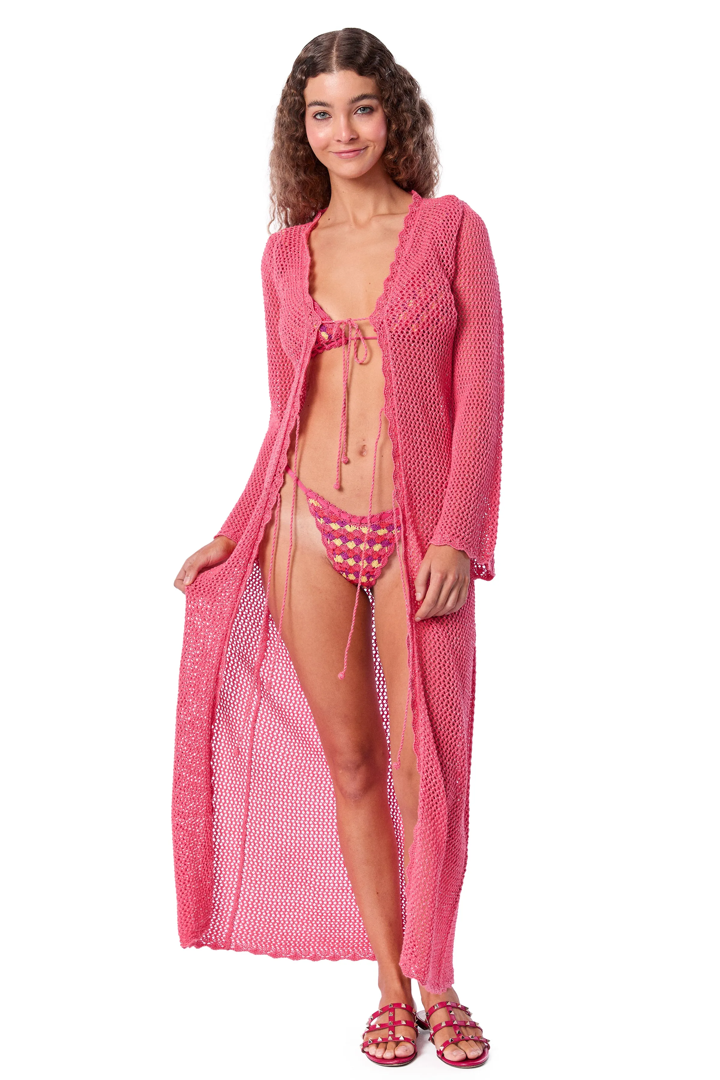 Deborah Long Pink Coverup