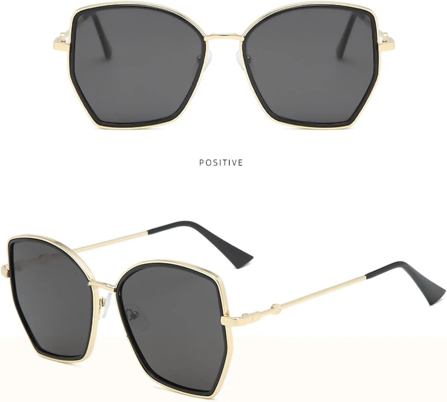 Fashion Trendy Big Frame Metal Sunglasses Women Men Luxury Outdoor Summer Traveling Sunglasses Uv400