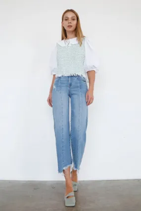 HIGH RISE WIDE LEGE ANKEL JEANS