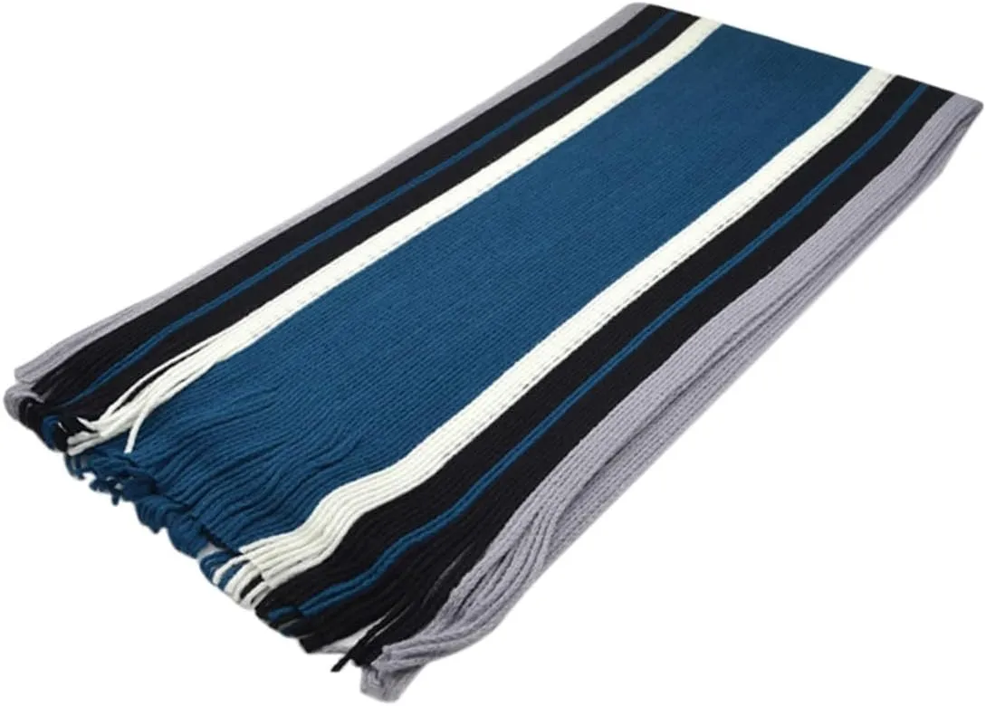 Homoyoyo Warm Men's Scarf Striped Cashmere-like Shawl Winter Neck Warmer Fashion Wrap for Men
