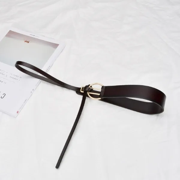 Just Lil Things Elastic Coffee Brown Belts JLTHB0213