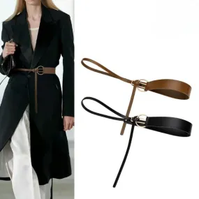 Just Lil Things Elastic Coffee Brown Belts JLTHB0213