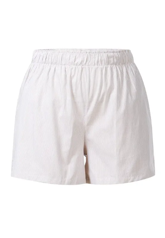 Kimberly Weekend Pin-Stripes Casual Shorts