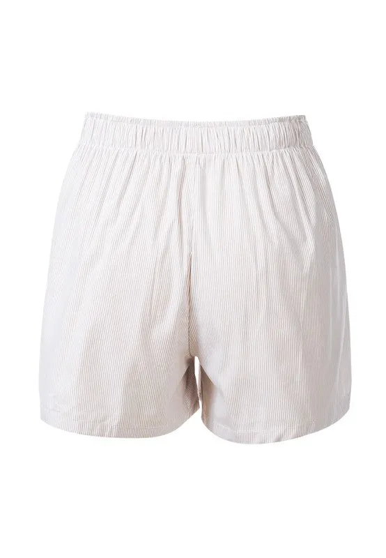 Kimberly Weekend Pin-Stripes Casual Shorts
