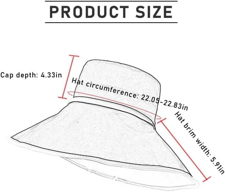 Ladies Elegant Big Brim Fisherman Hat Double-Sided Wearable Breathable Sunshade Outdoor All-Match Sun Hat