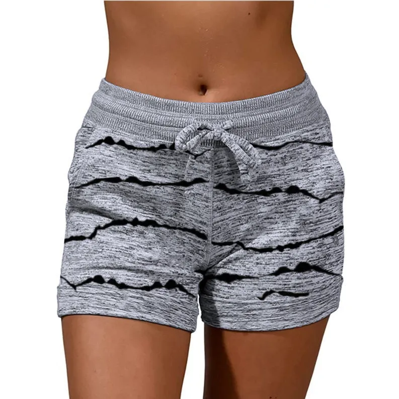 Leisure Women's Yoga Pants Casual Sports Waist-tight Stretch Shorts