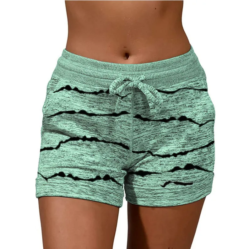 Leisure Women's Yoga Pants Casual Sports Waist-tight Stretch Shorts
