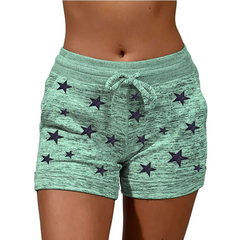 Leisure Women's Yoga Pants Casual Sports Waist-tight Stretch Shorts