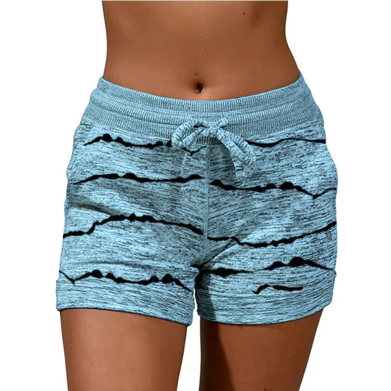 Leisure Women's Yoga Pants Casual Sports Waist-tight Stretch Shorts
