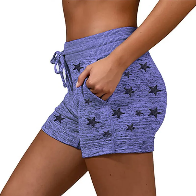 Leisure Women's Yoga Pants Casual Sports Waist-tight Stretch Shorts
