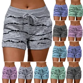 Leisure Women's Yoga Pants Casual Sports Waist-tight Stretch Shorts