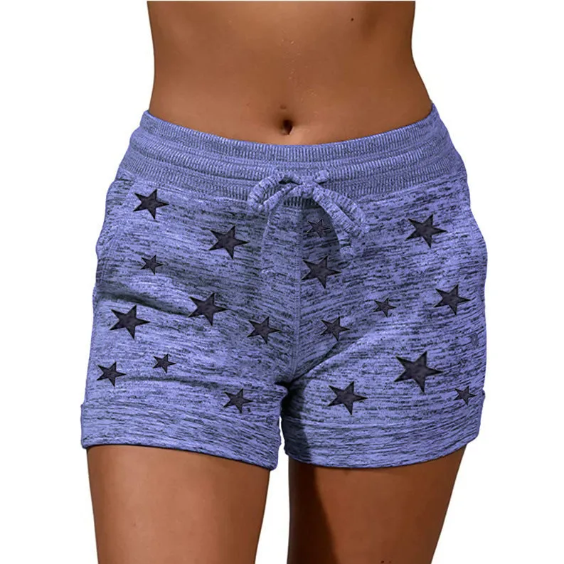 Leisure Women's Yoga Pants Casual Sports Waist-tight Stretch Shorts