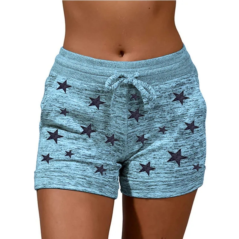 Leisure Women's Yoga Pants Casual Sports Waist-tight Stretch Shorts
