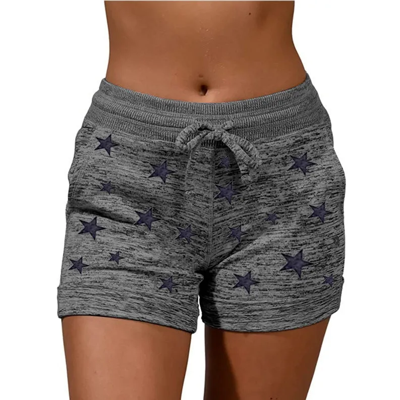 Leisure Women's Yoga Pants Casual Sports Waist-tight Stretch Shorts
