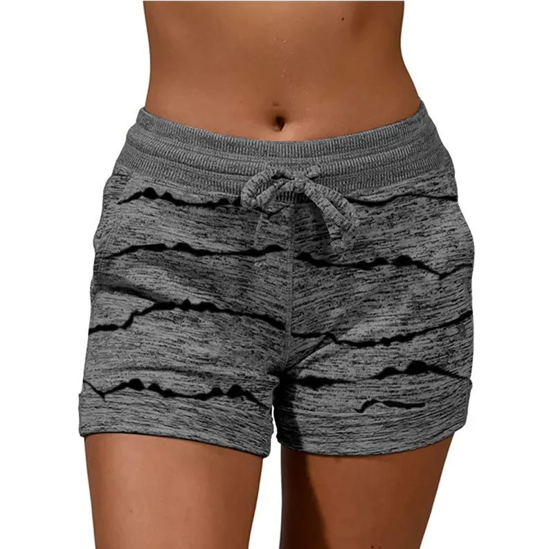 Leisure Women's Yoga Pants Casual Sports Waist-tight Stretch Shorts