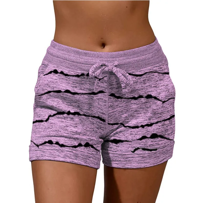 Leisure Women's Yoga Pants Casual Sports Waist-tight Stretch Shorts