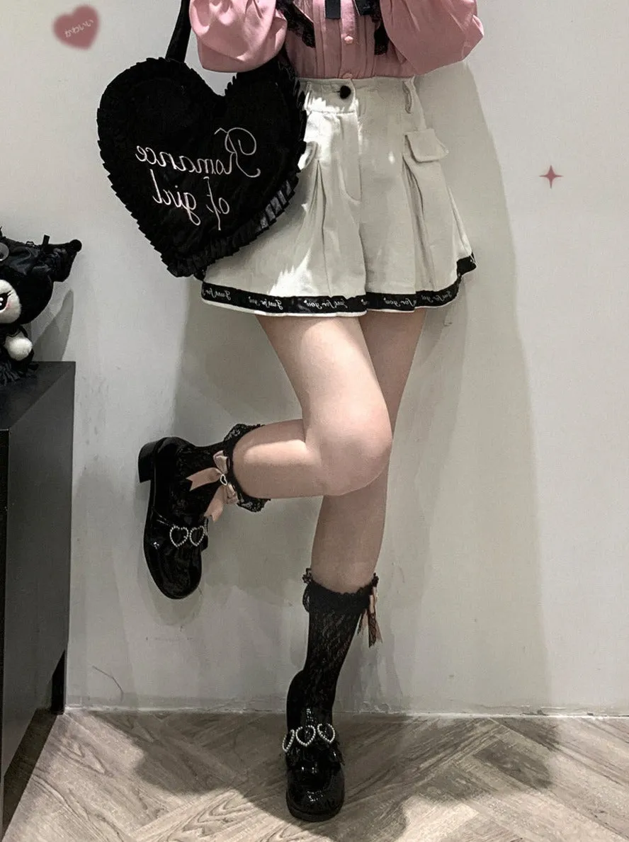 Loose Love Lace Casual Shorts