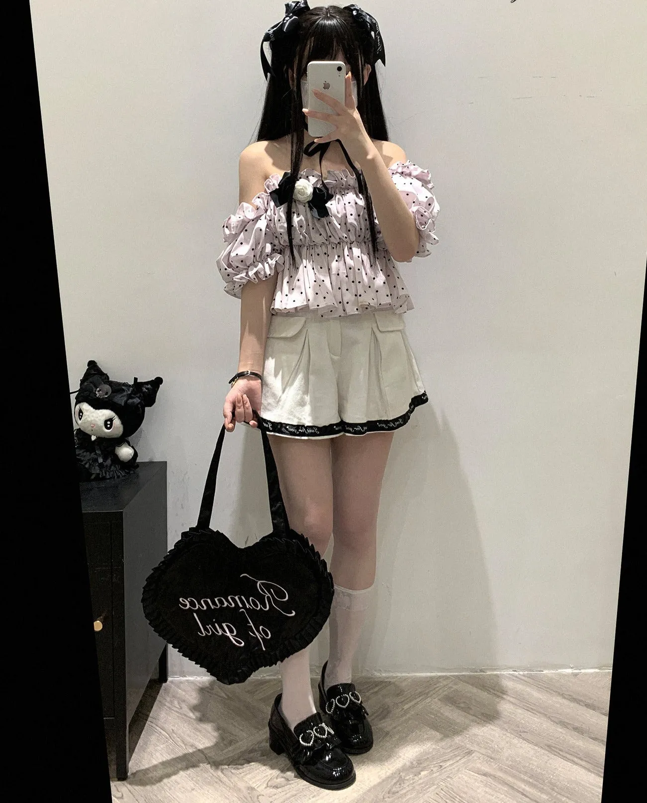 Loose Love Lace Casual Shorts