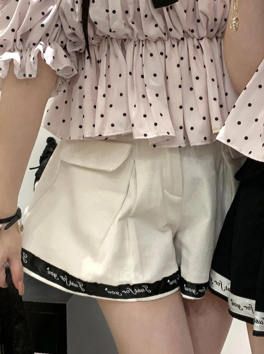 Loose Love Lace Casual Shorts