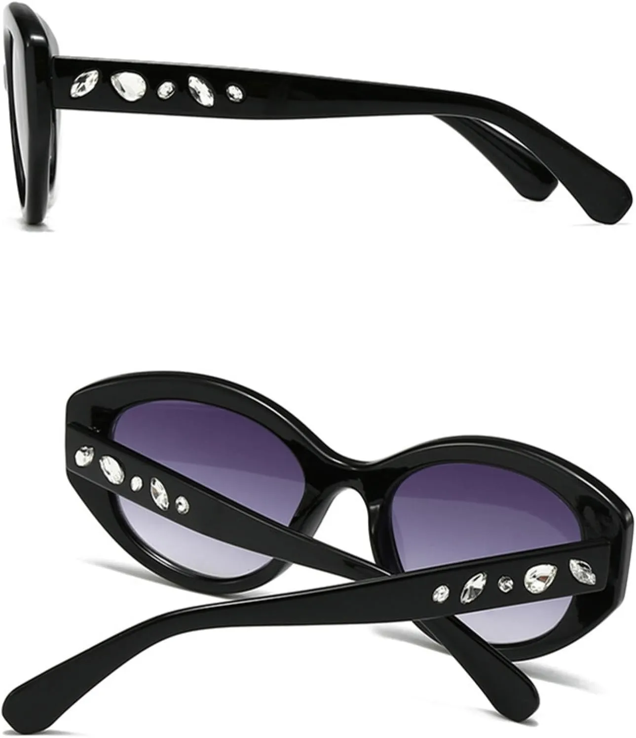 Luxury Casual Sunglasses for Women Trendy Oval Sunshade Uv400