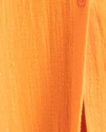 Maxi Shirtdress Coverup | Persimmon Orange