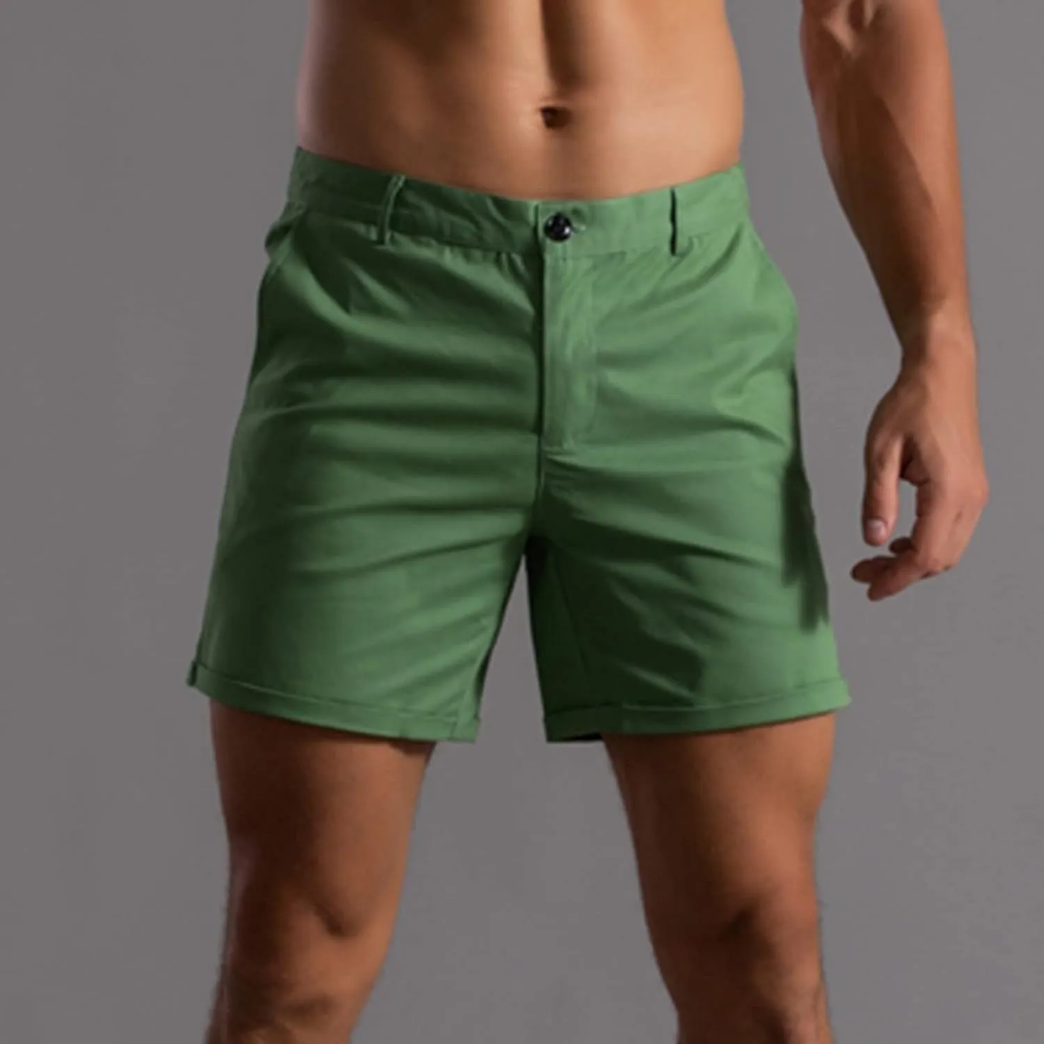 Mens 2024 Summer Casual Shorts Plus Size Stylish Chino Short Pants Casual Sports Running Straight Shorts Beach Work Shorts