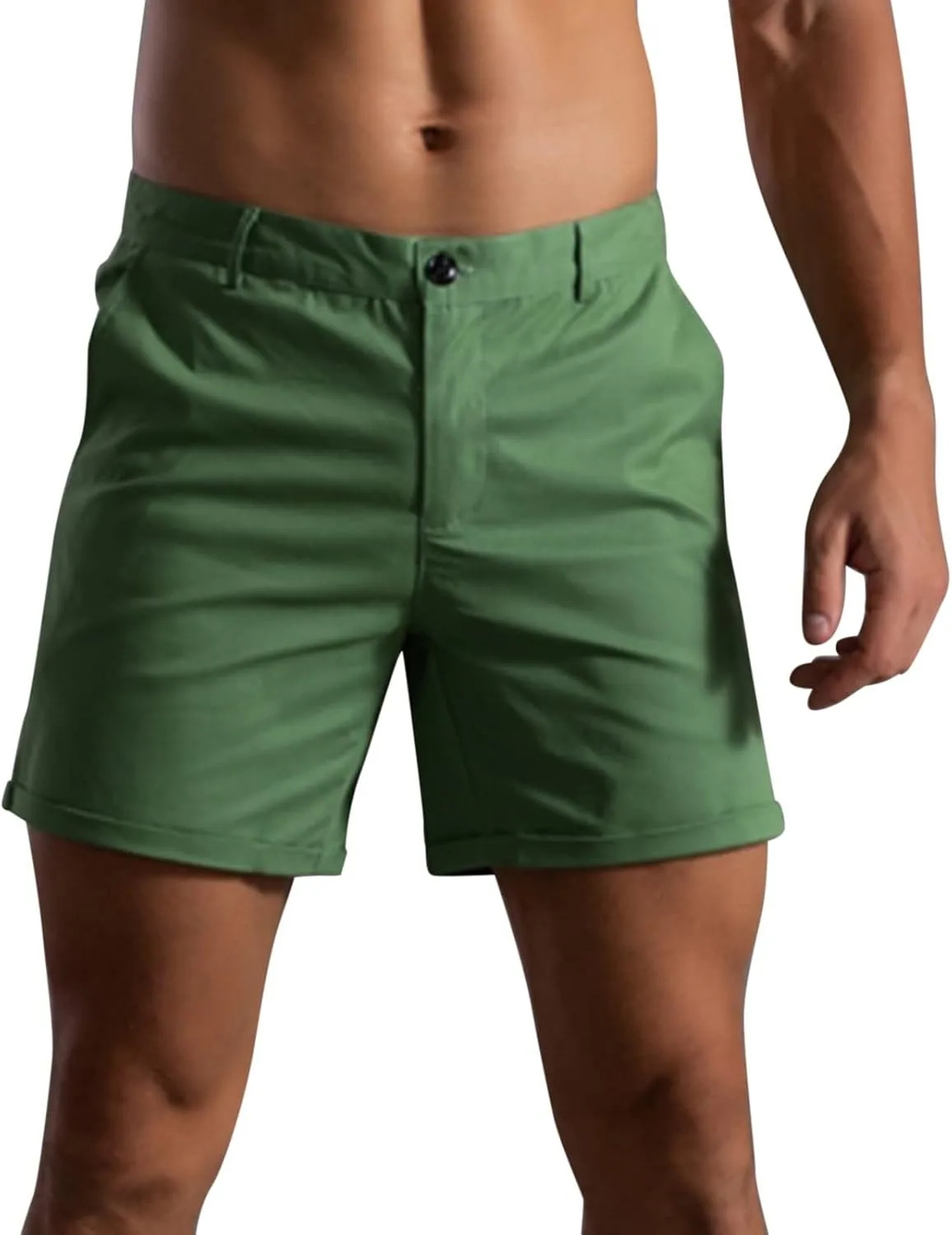Mens 2024 Summer Casual Shorts Plus Size Stylish Chino Short Pants Casual Sports Running Straight Shorts Beach Work Shorts