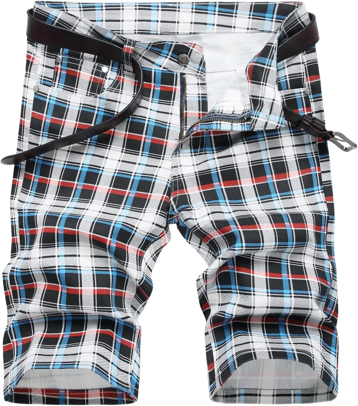 Men's Classic Fit  Flow Distressed Jean Shorts
