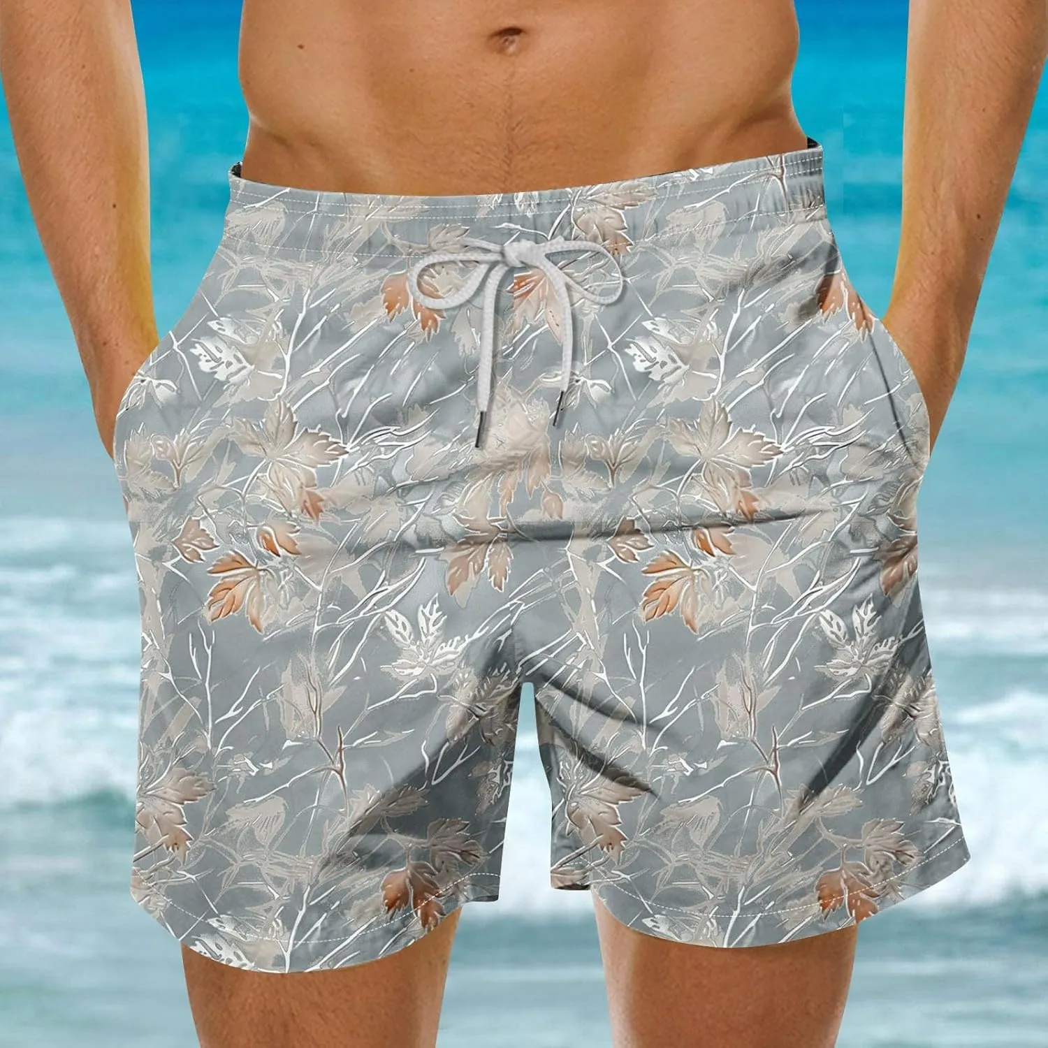 Men's Linen Shorts Shorts Drawstring Waist Athletic Shorts Summer Quick Dry Beach Gym Workout Running Casual Shorts