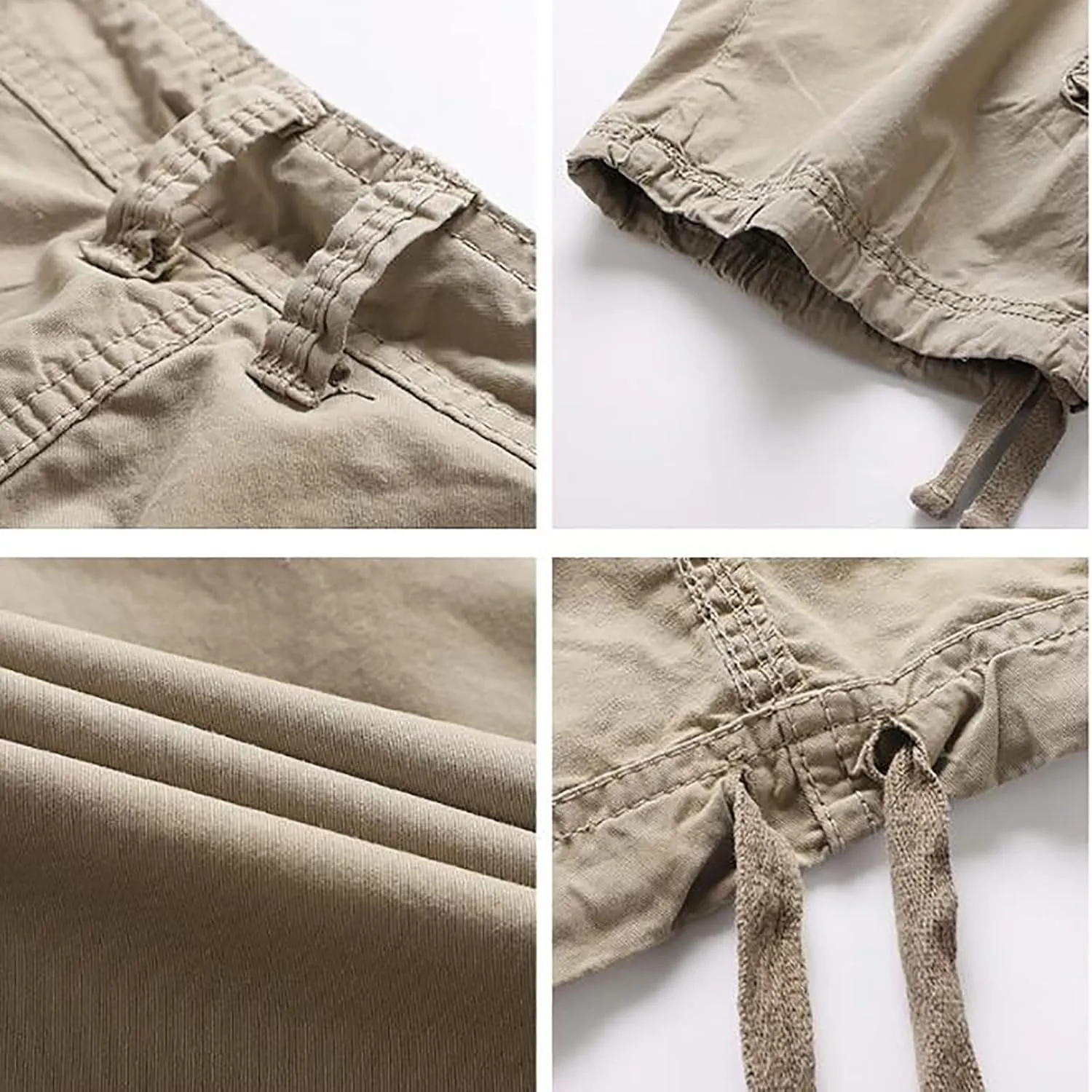 Men's Shorts Casual Relaxed Fit Cargo Shorts Classic Outdoor Hiking Tactical Pants Casual Sweat Shorts Multi Pockets