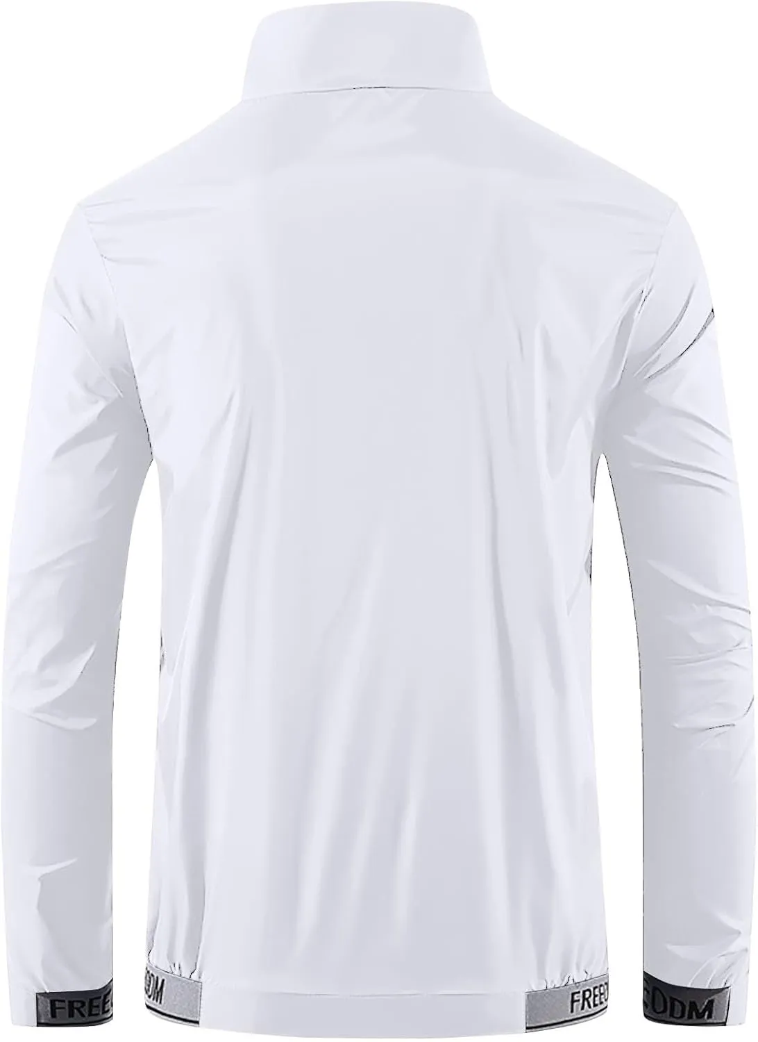 Mens UPF 50  Full Zip Up Sun Protection Jacket Casual Long Sleeve Lightweight UV Shirts for Hot Weather Hiking Fishing