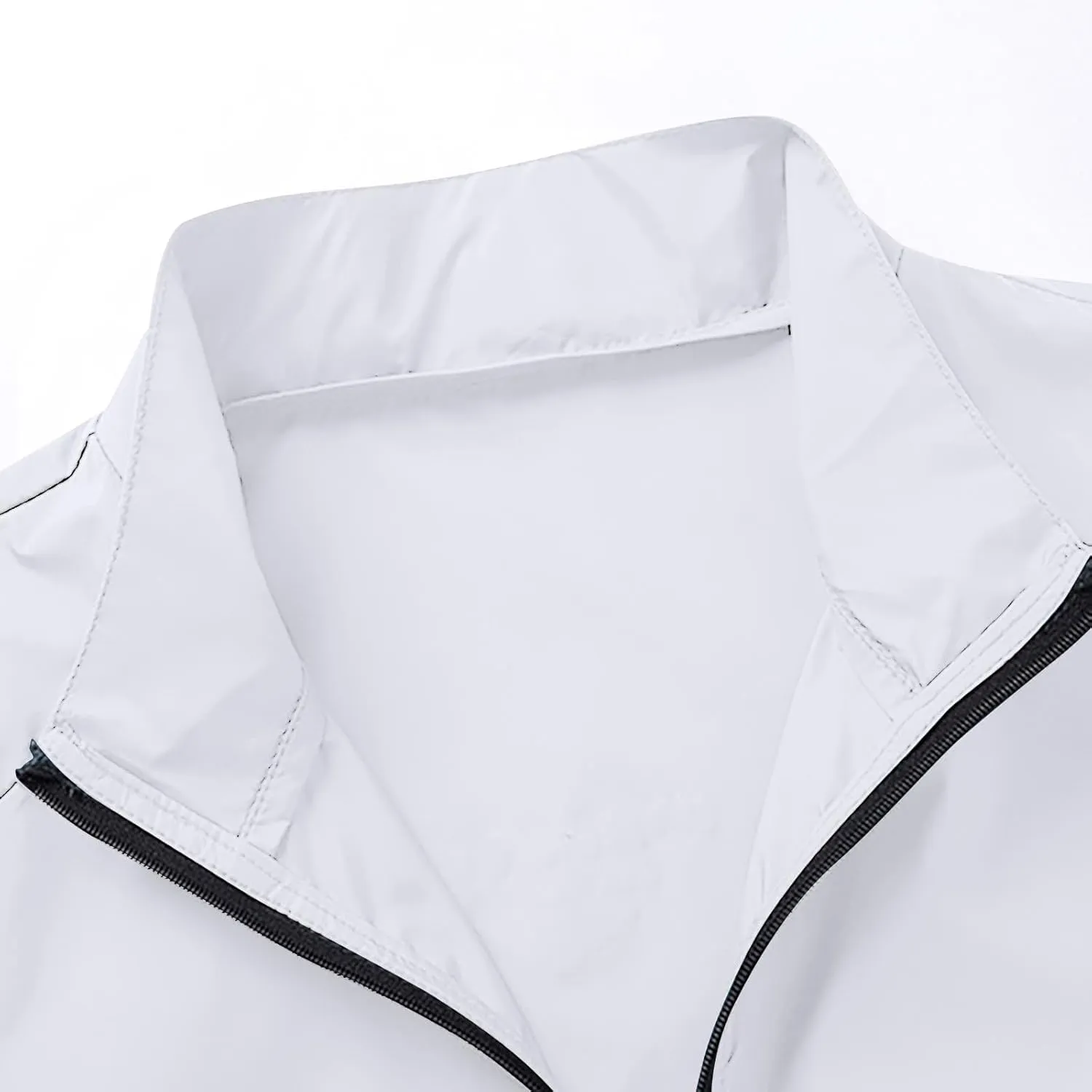 Mens UPF 50  Full Zip Up Sun Protection Jacket Casual Long Sleeve Lightweight UV Shirts for Hot Weather Hiking Fishing