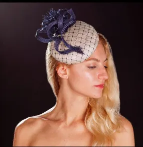 Navy and white hatinator- for weddings