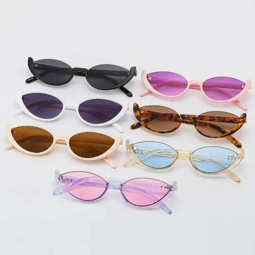 New 2025 Cat Eye Sunglasses Women Half Frame Trendy Vintage Men Shades Eyewear Luxury Sun Glasses UV400