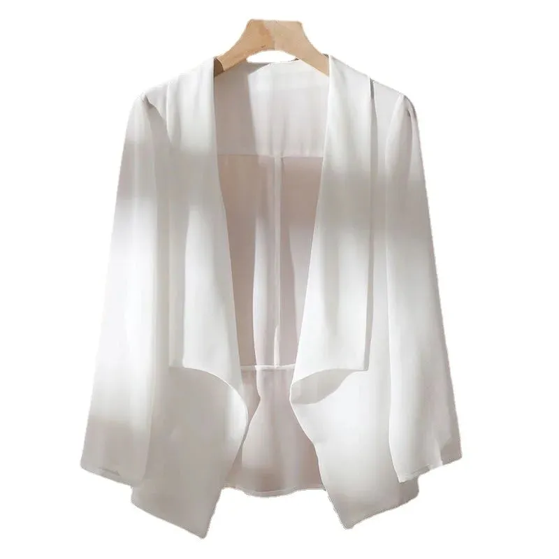 New Summer Women Sun Protection Capes Loose Shawl Kimono