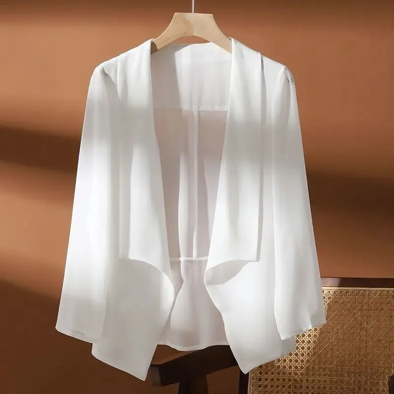 New Summer Women Sun Protection Capes Loose Shawl Kimono