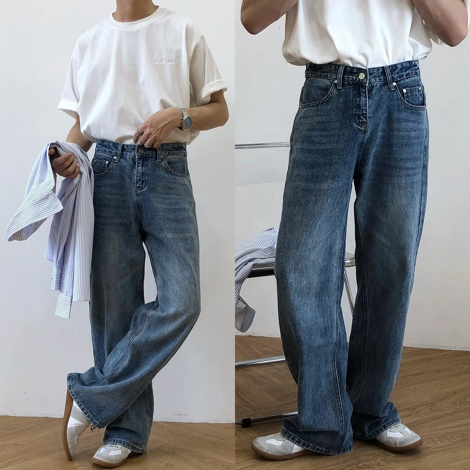 Nine Light Whiskers Jeans
