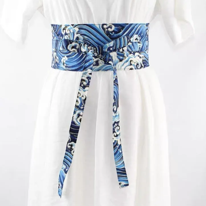 Patterned Obi Belt for Kimonos